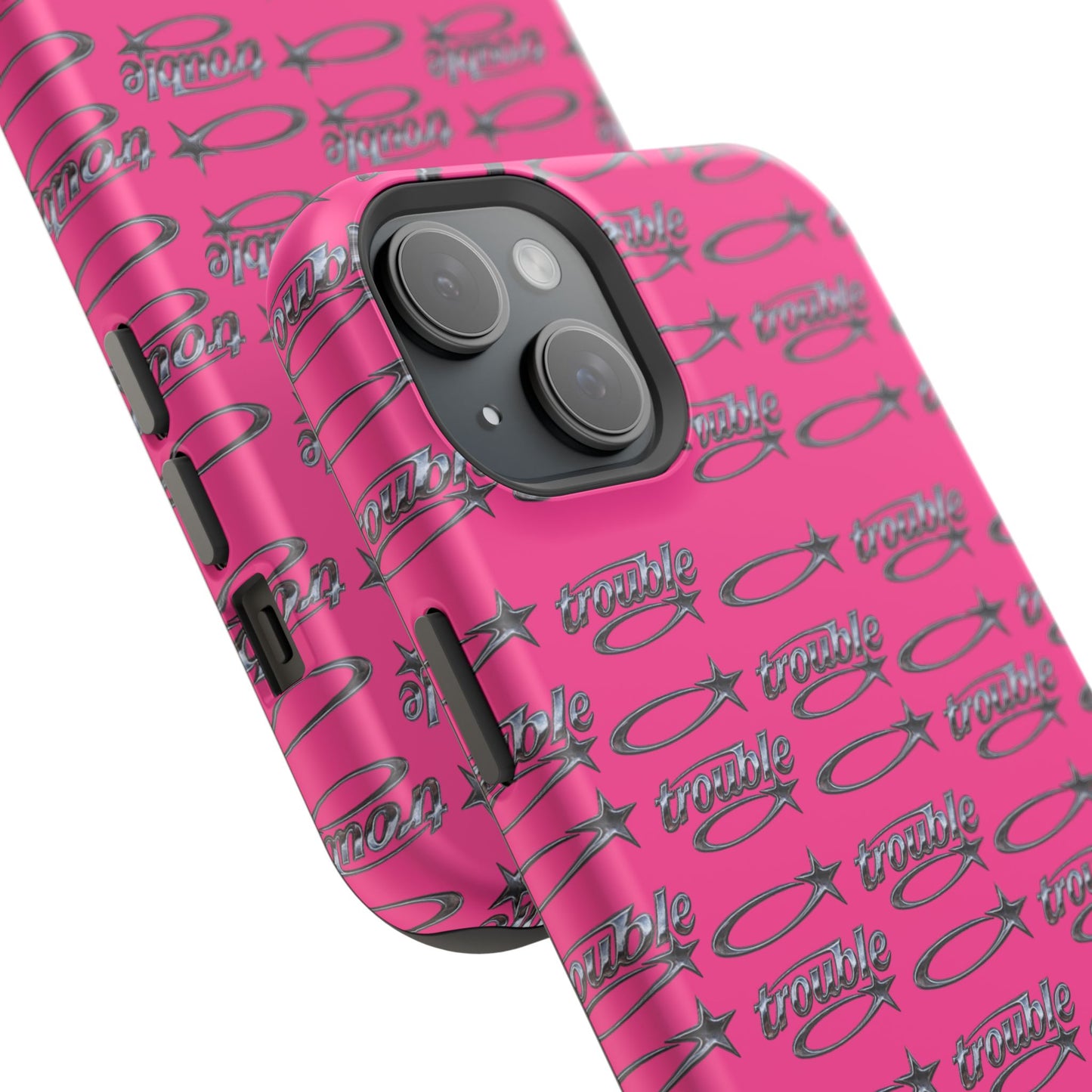 Trouble Print Magnetic Impact-Resistant iPhone Cover