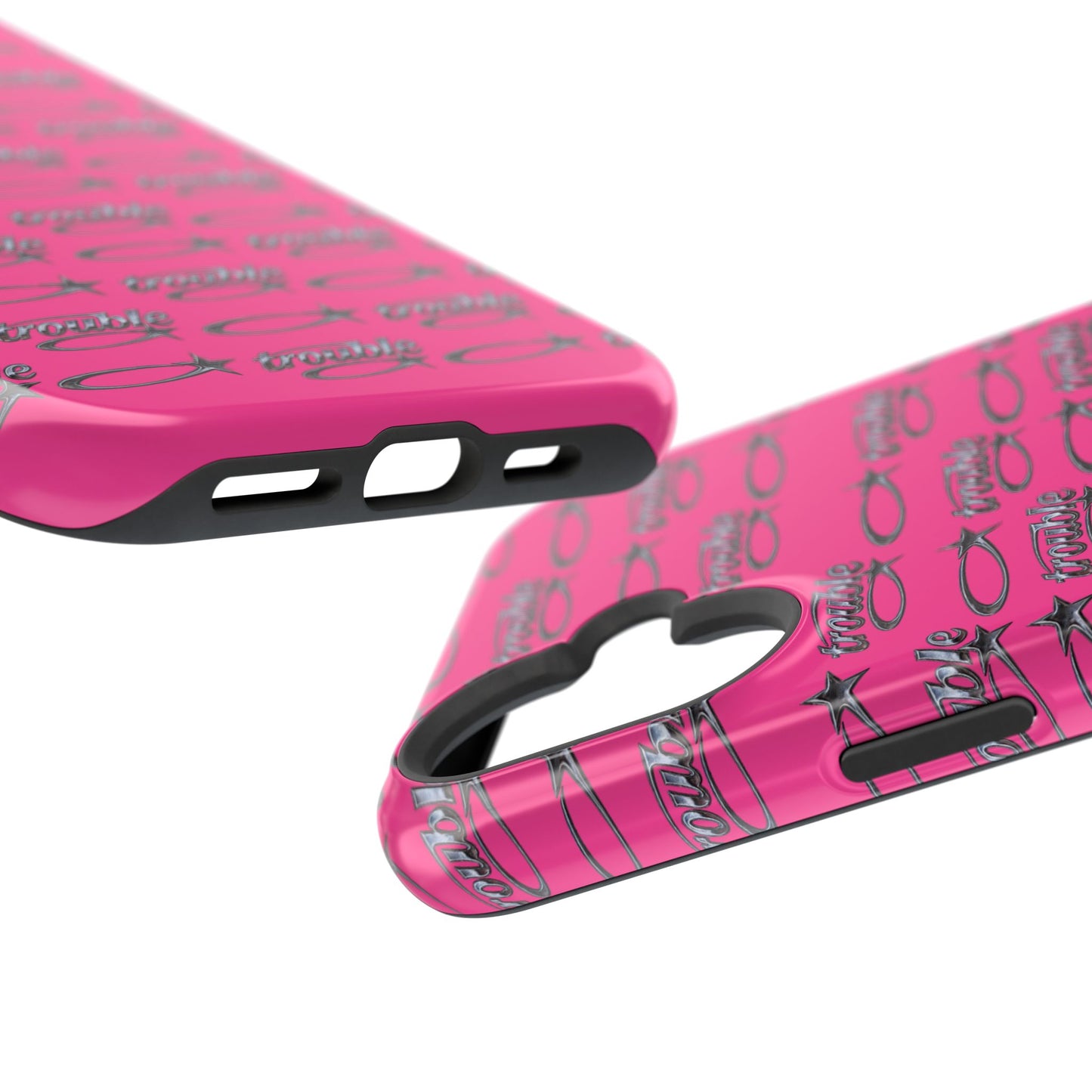 Trouble Print Magnetic Impact-Resistant iPhone Cover