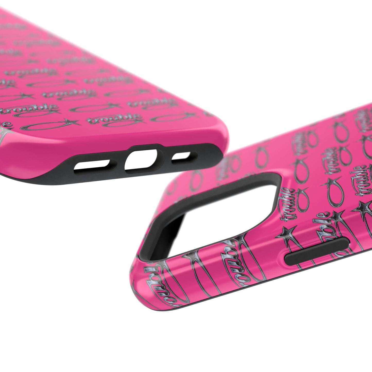 Trouble Print Magnetic Impact-Resistant iPhone Cover