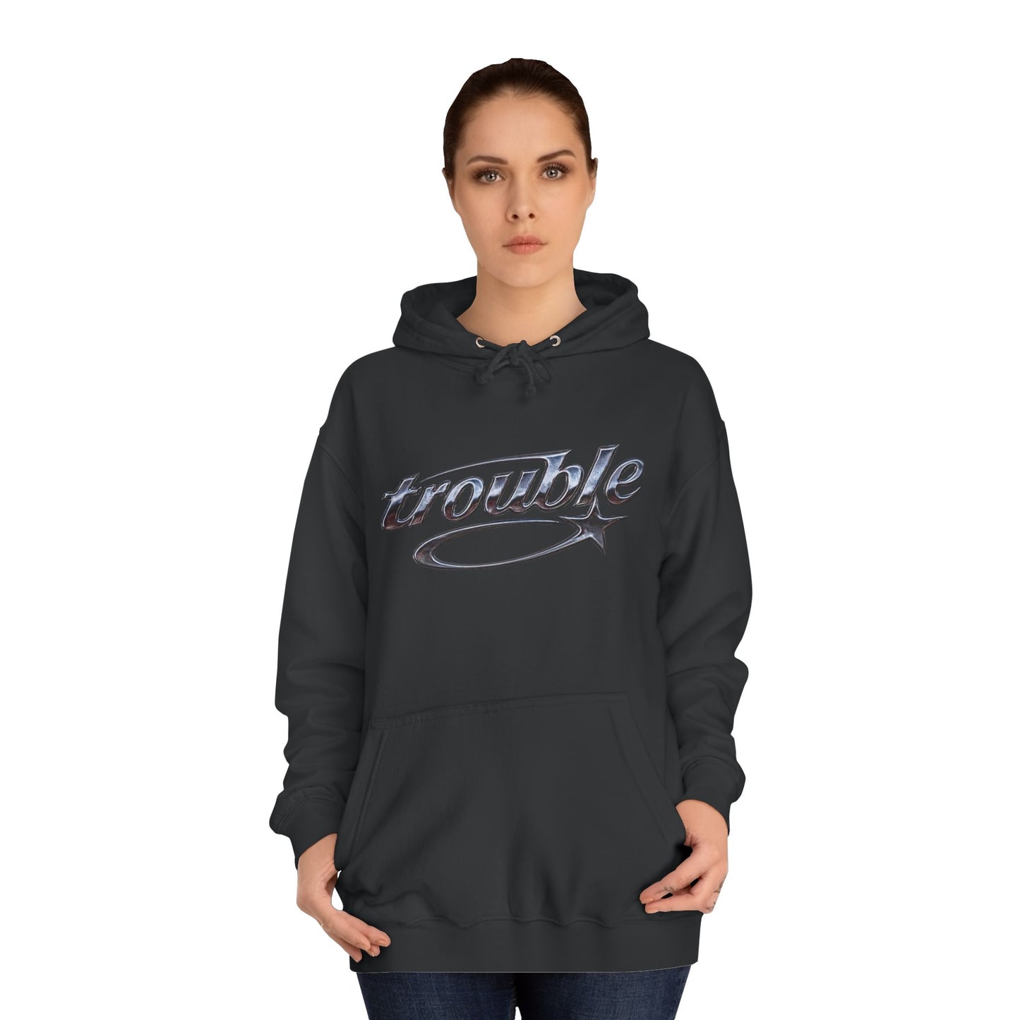 Trouble Script Hoodie