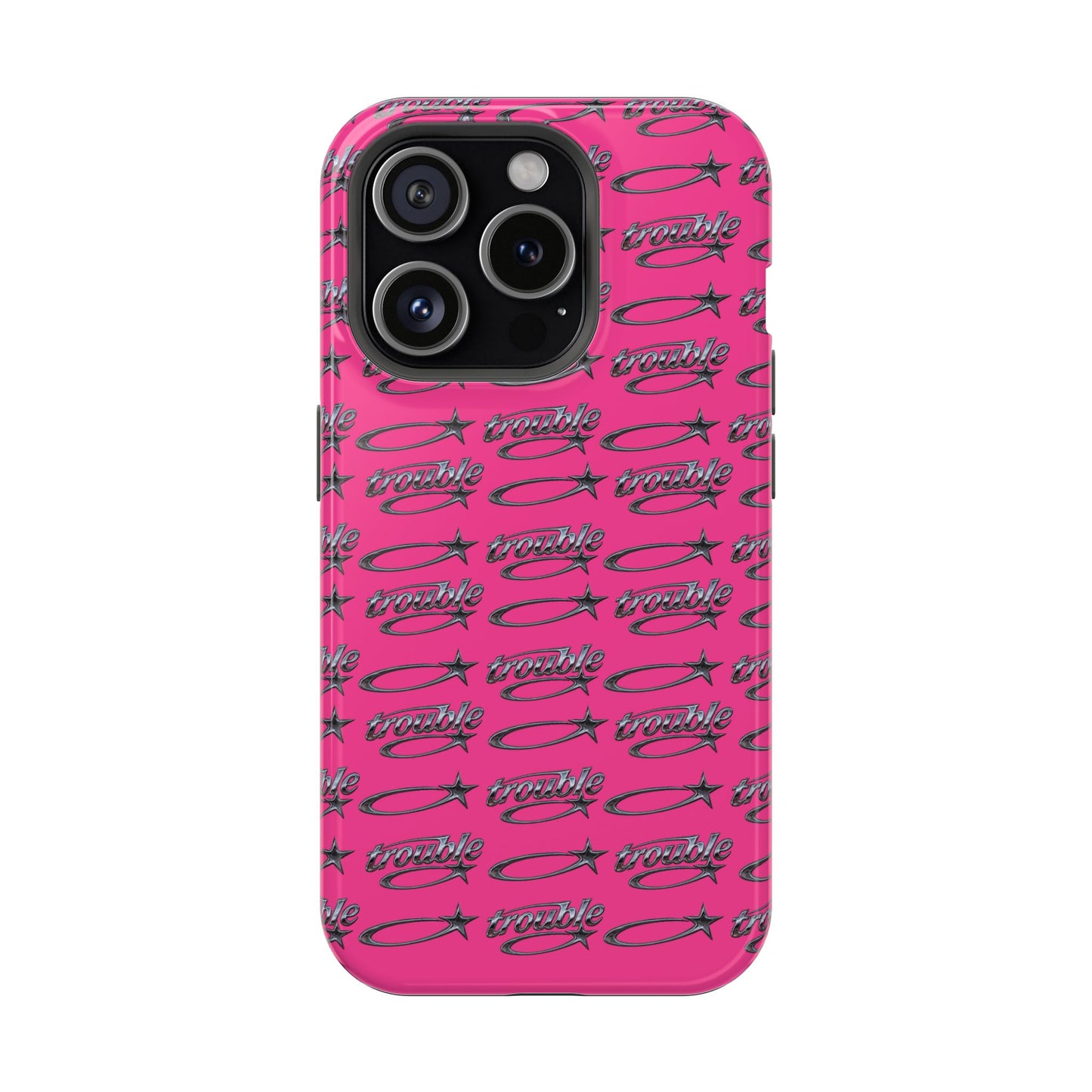Trouble Print Magnetic Impact-Resistant iPhone Cover