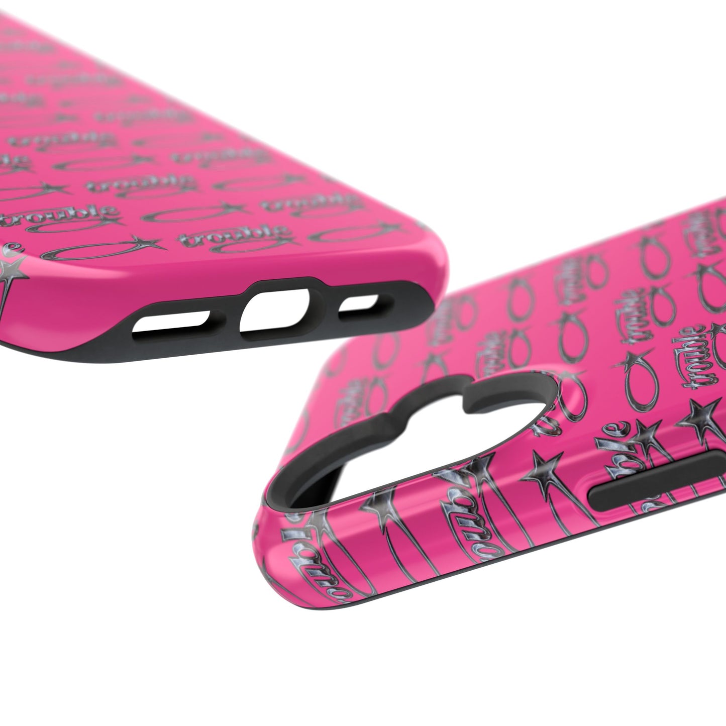 Trouble Print Magnetic Impact-Resistant iPhone Cover