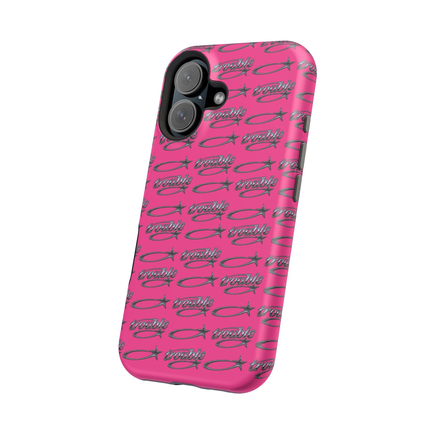 Trouble Print Magnetic Impact-Resistant iPhone Cover