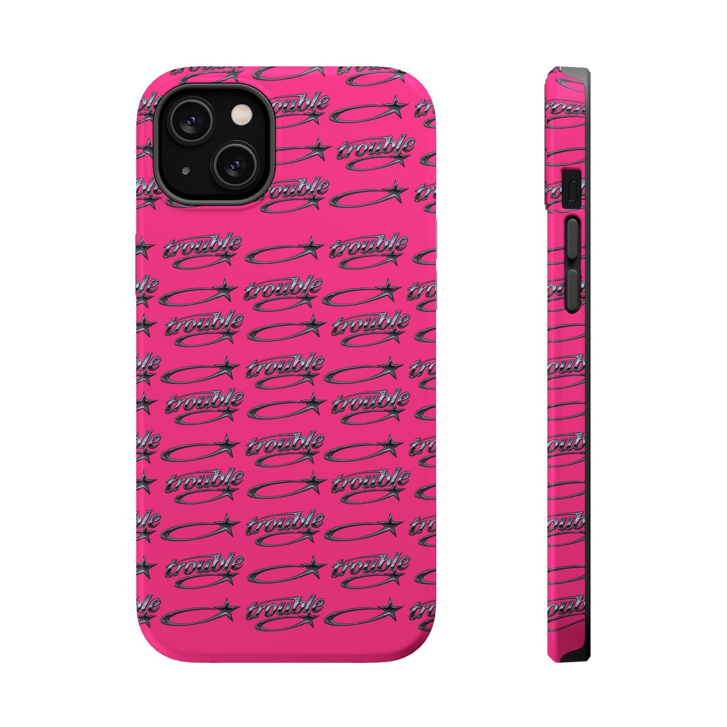 Trouble Print Magnetic Impact-Resistant iPhone Cover