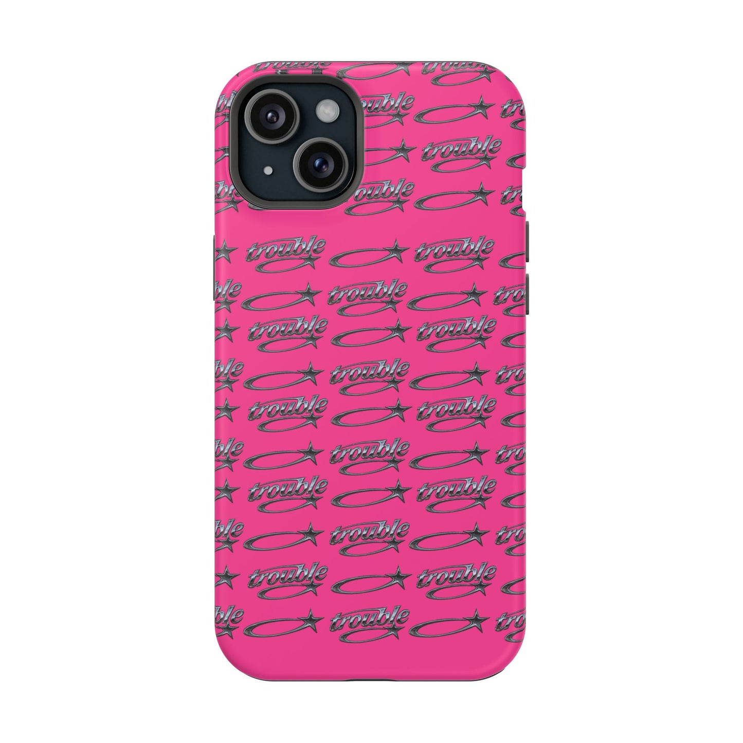 Trouble Print Magnetic Impact-Resistant iPhone Cover