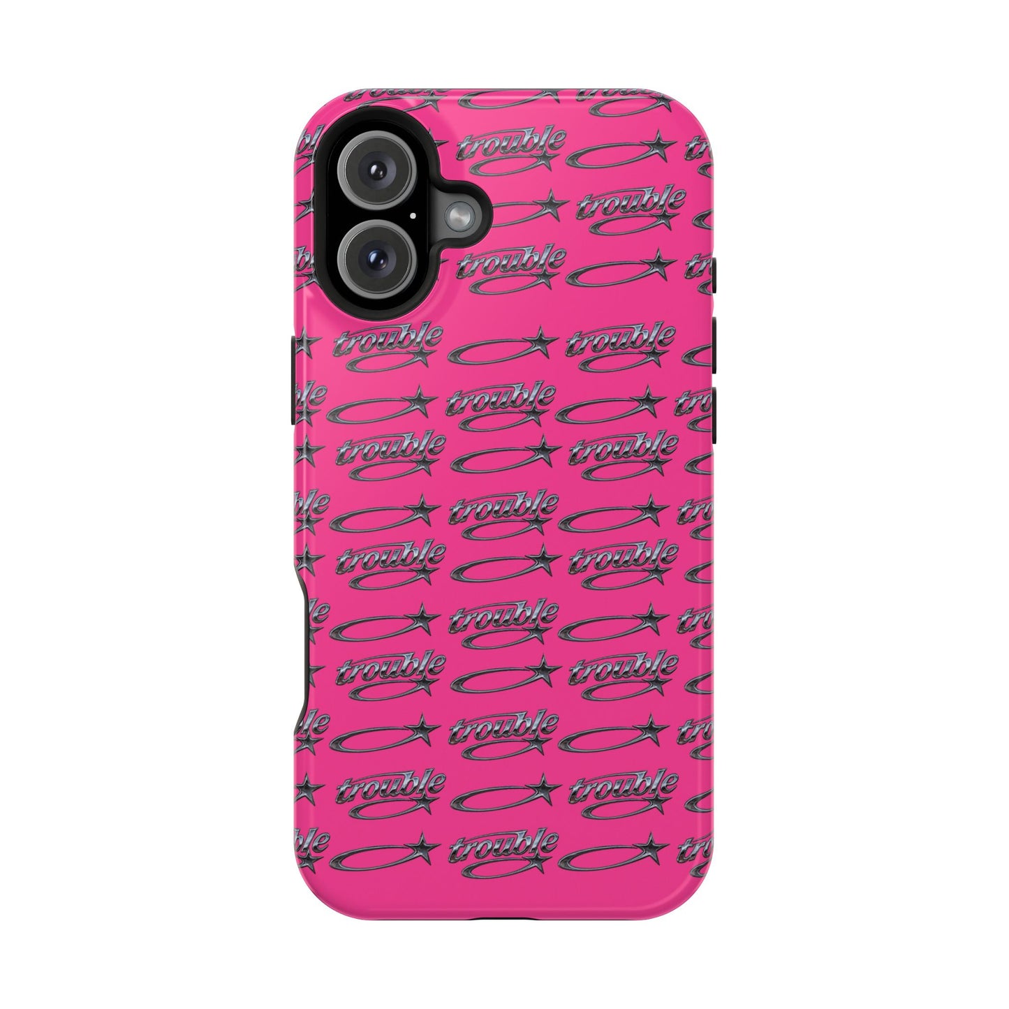 Trouble Print Magnetic Impact-Resistant iPhone Cover