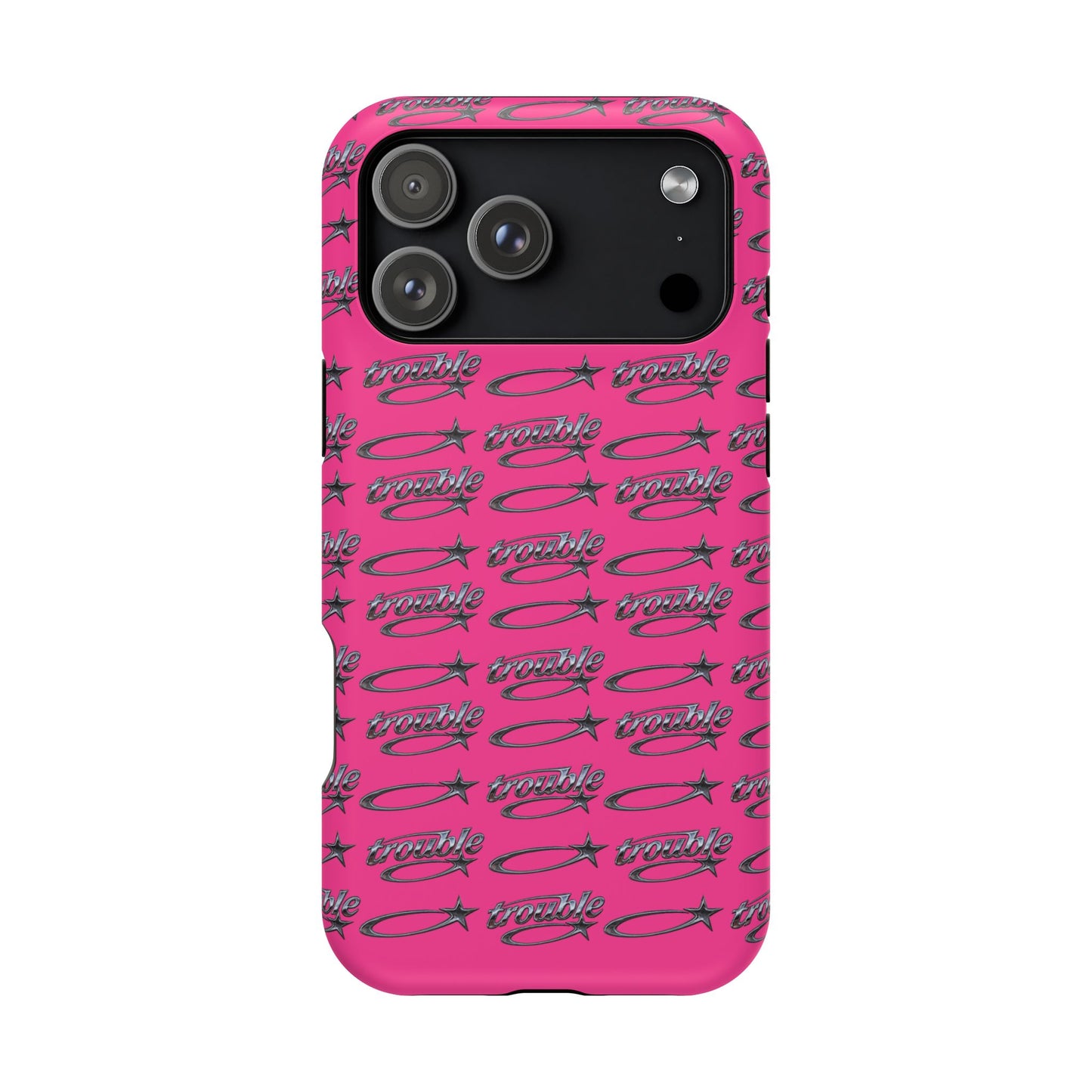 Trouble Print Magnetic Impact-Resistant iPhone Cover