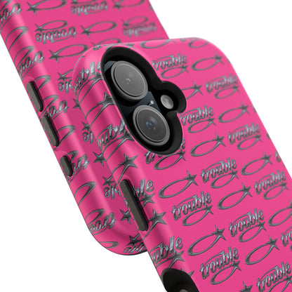Trouble Print Magnetic Impact-Resistant iPhone Cover