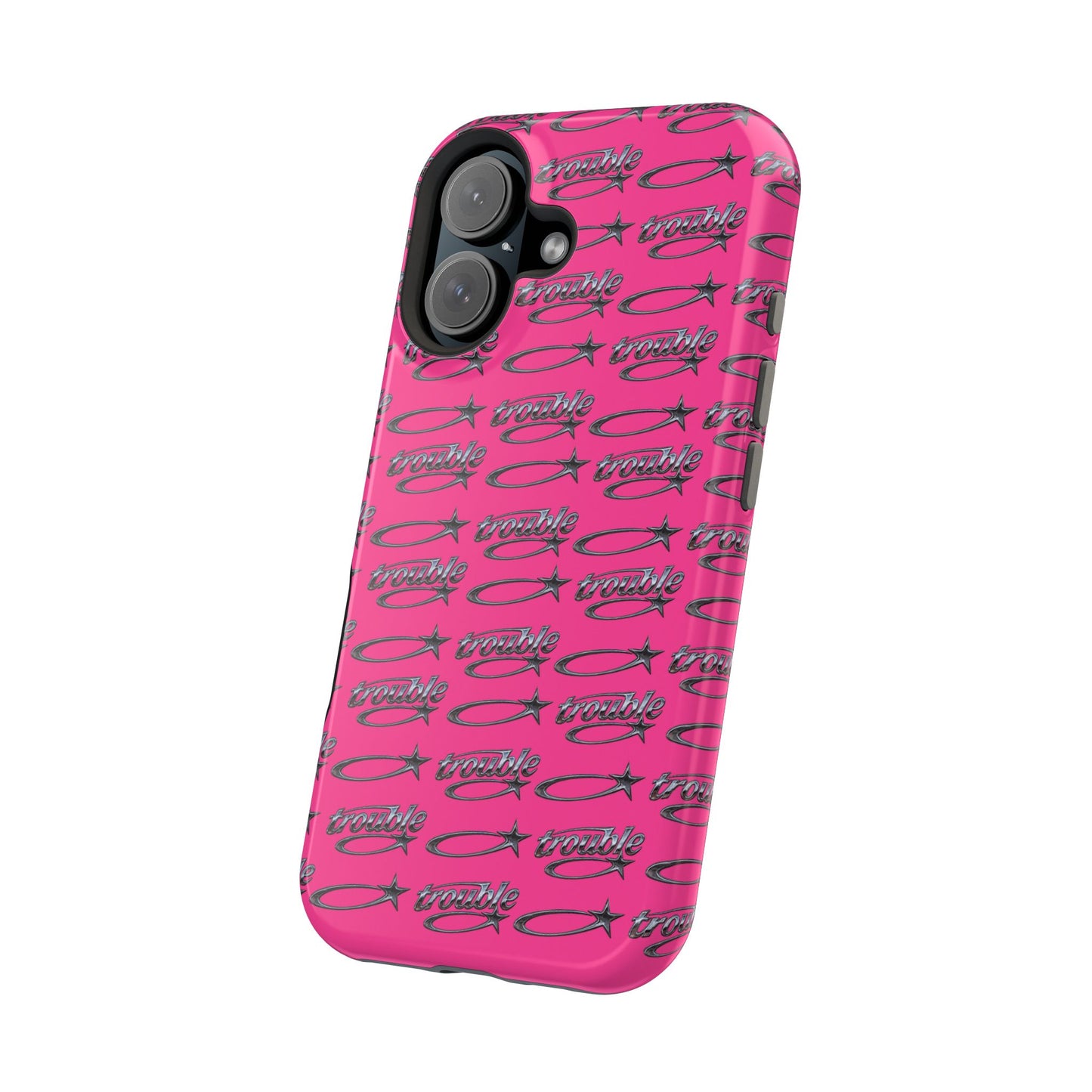 Trouble Print Magnetic Impact-Resistant iPhone Cover