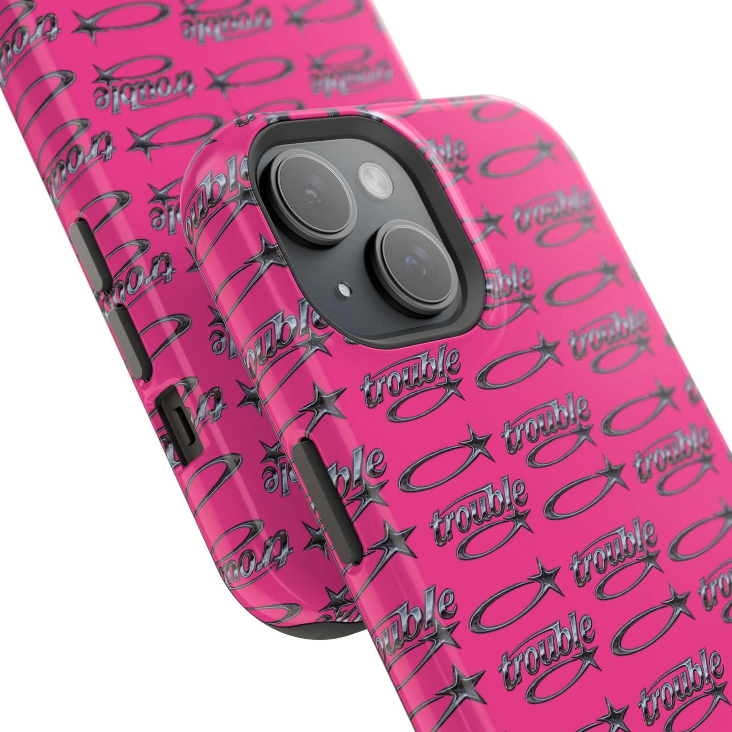 Trouble Print Magnetic Impact-Resistant iPhone Cover