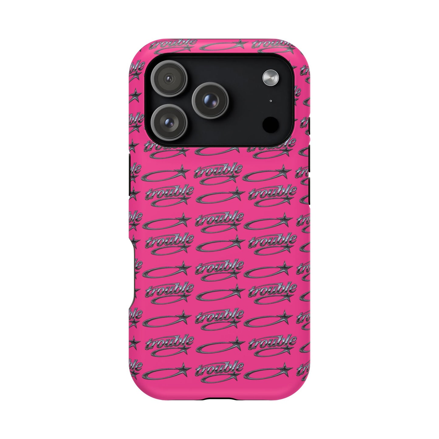 Trouble Print Magnetic Impact-Resistant iPhone Cover