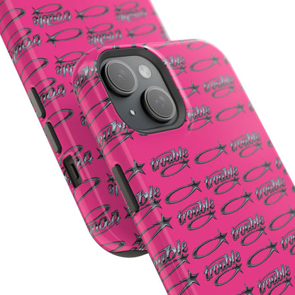 Trouble Print Magnetic Impact-Resistant iPhone Cover