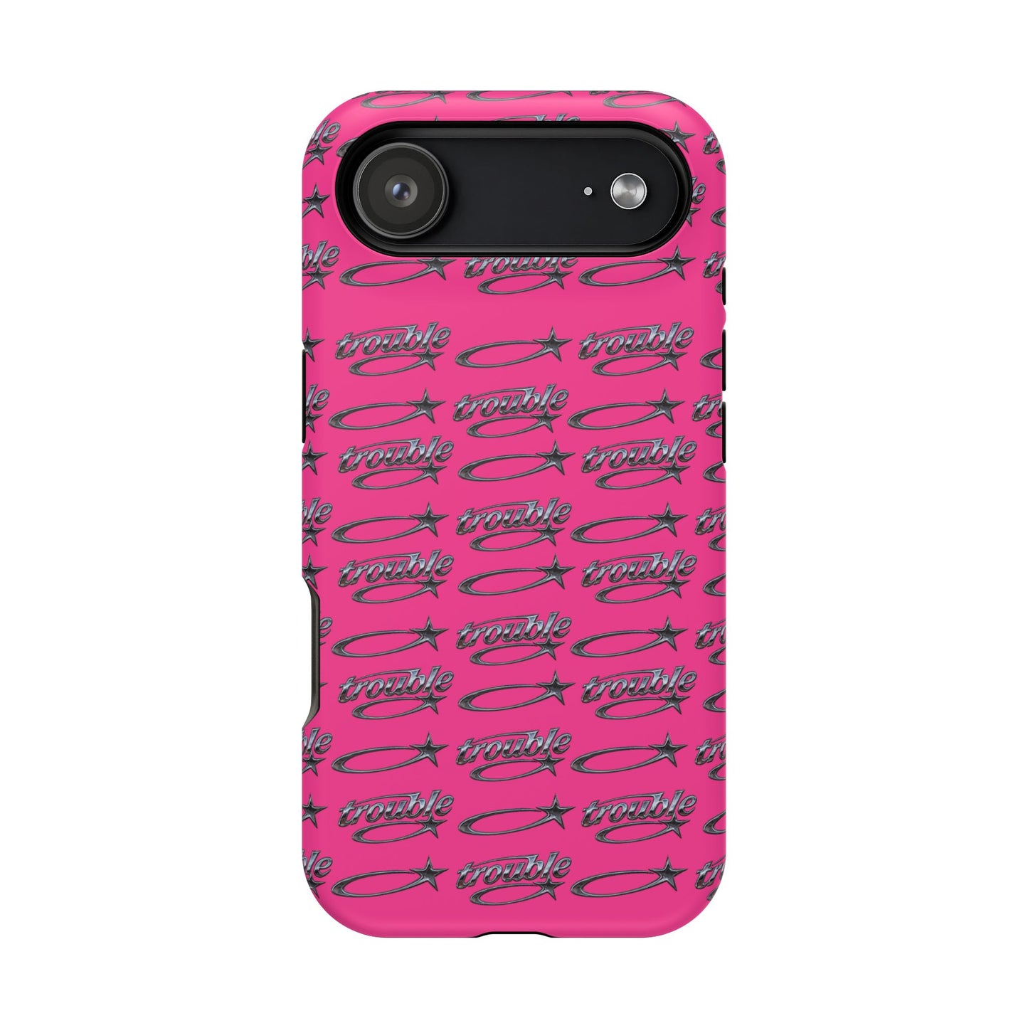 Trouble Print Magnetic Impact-Resistant iPhone Cover