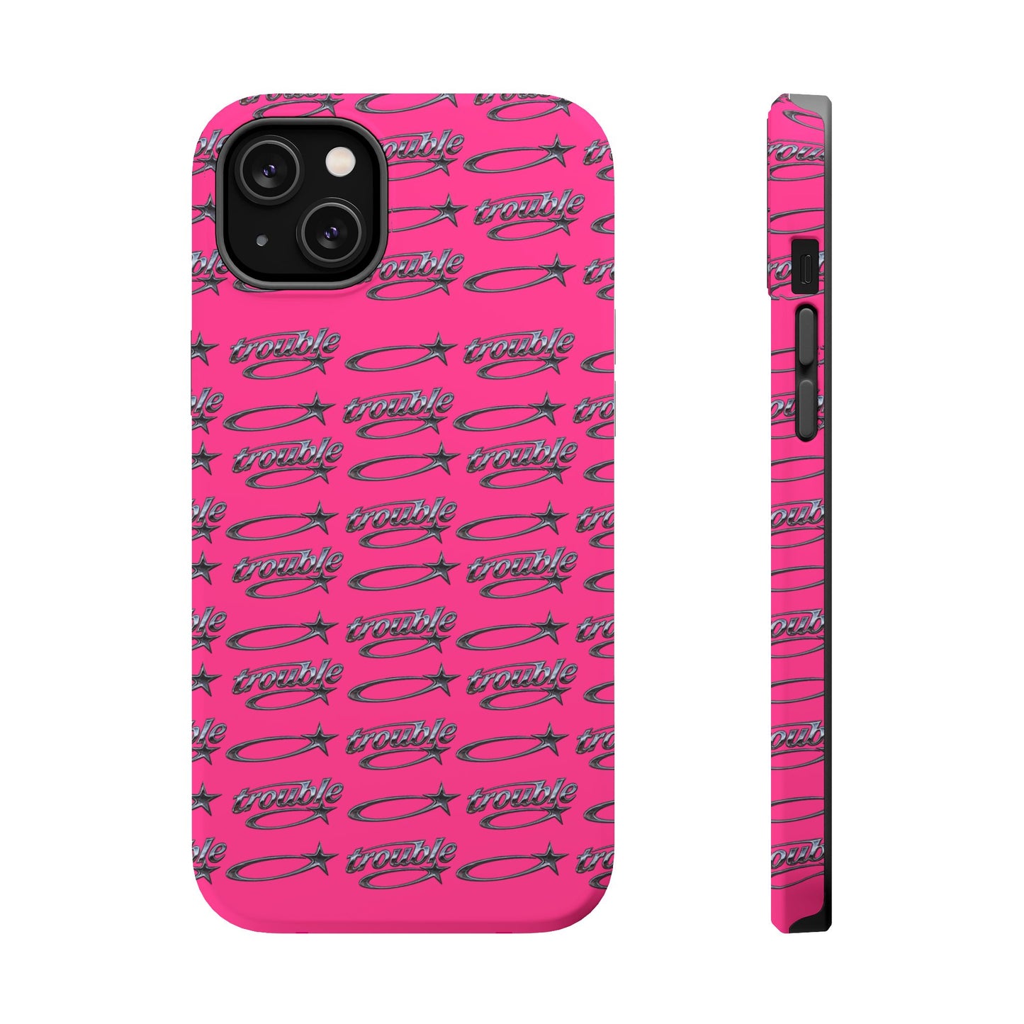 Trouble Print Magnetic Impact-Resistant iPhone Cover