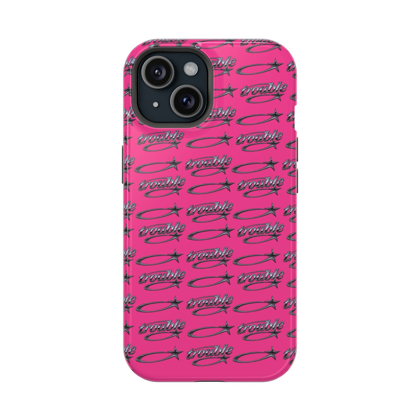 Trouble Print Magnetic Impact-Resistant iPhone Cover
