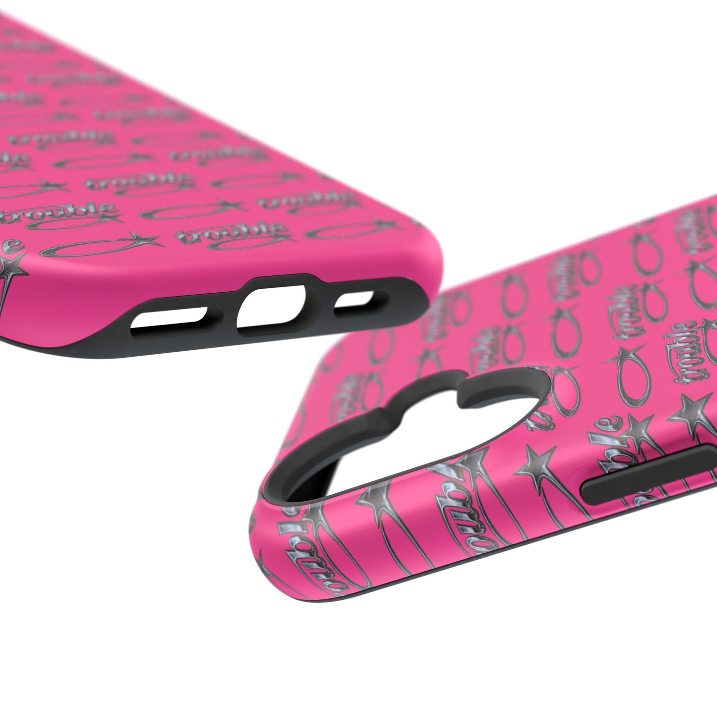 Trouble Print Magnetic Impact-Resistant iPhone Cover