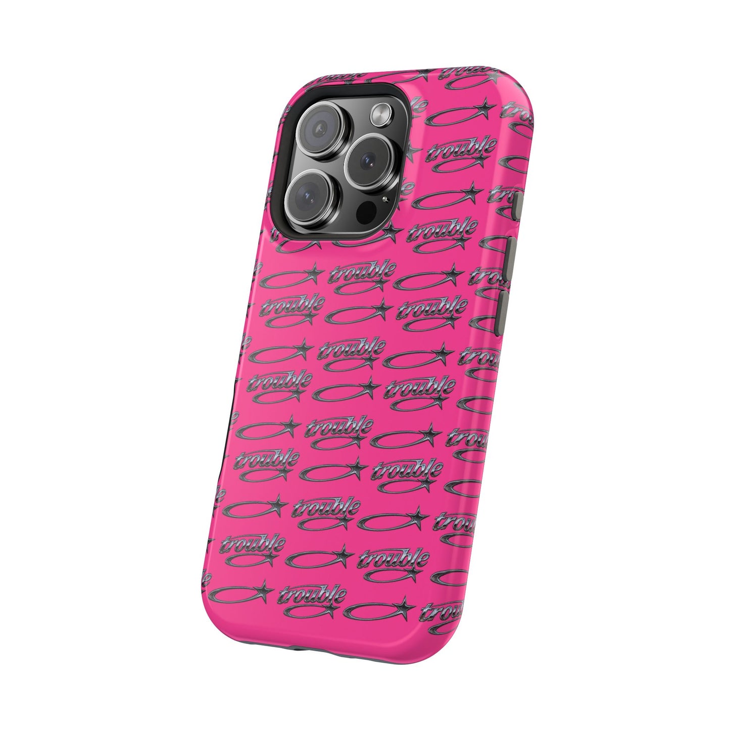 Trouble Print Magnetic Impact-Resistant iPhone Cover