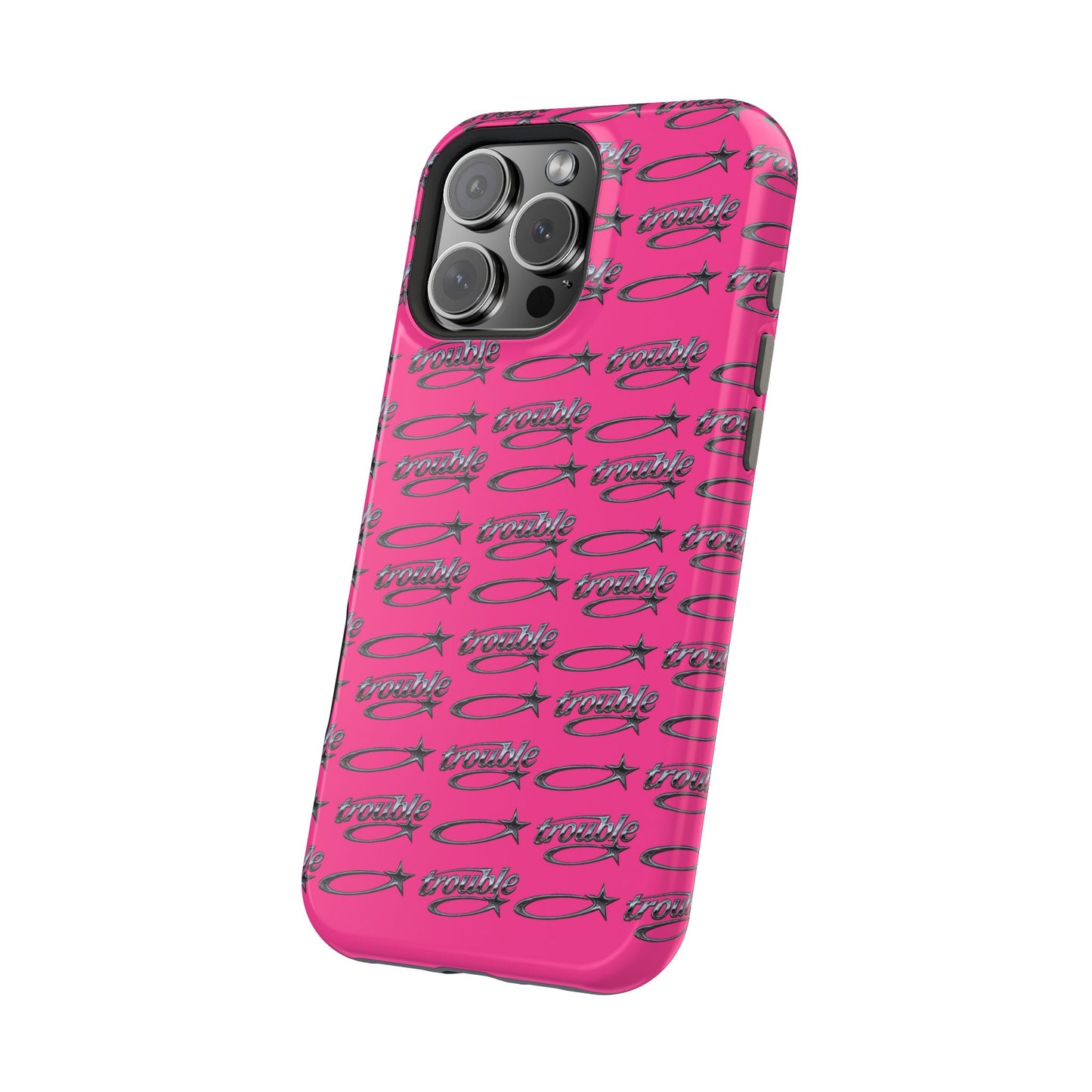 Trouble Print Magnetic Impact-Resistant iPhone Cover
