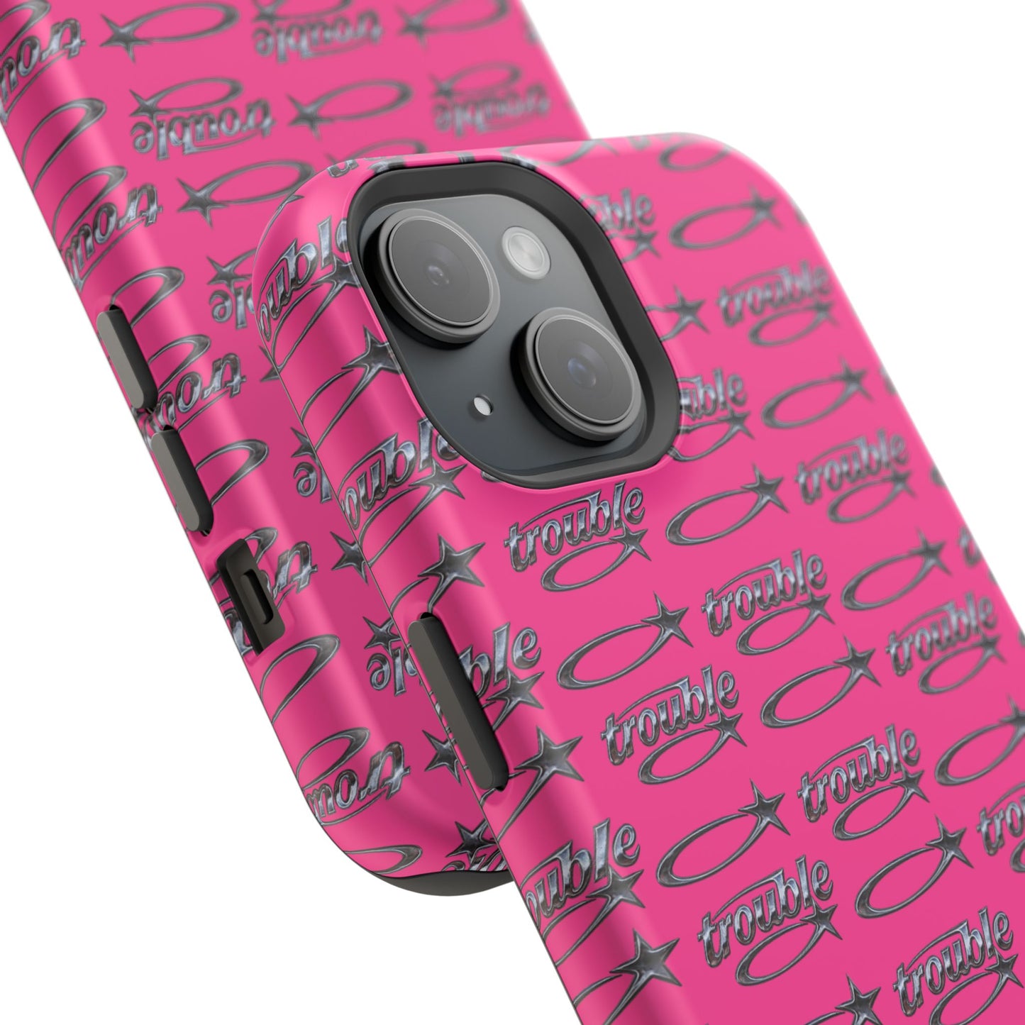 Trouble Print Magnetic Impact-Resistant iPhone Cover