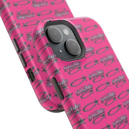 Trouble Print Magnetic Impact-Resistant iPhone Cover