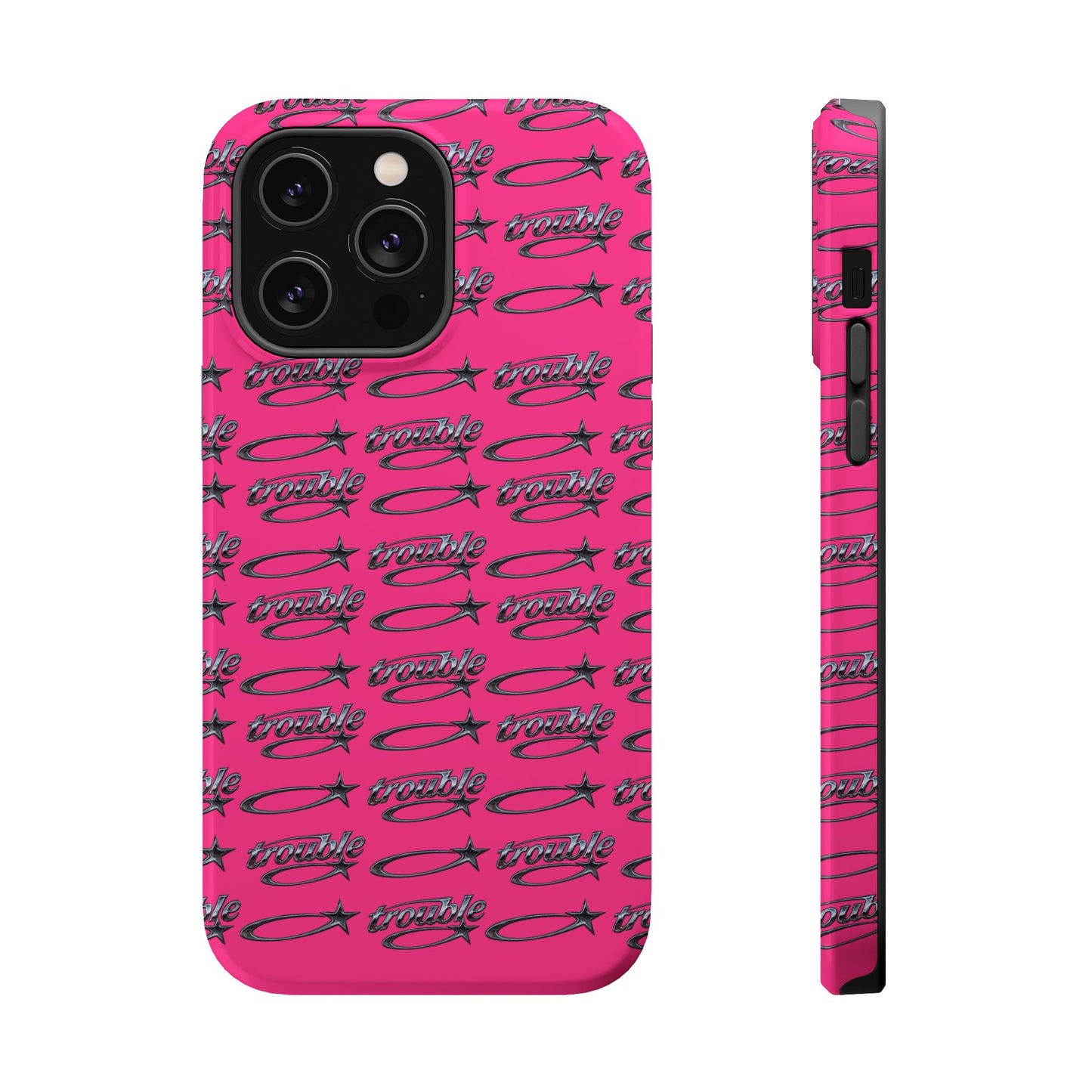 Trouble Print Magnetic Impact-Resistant iPhone Cover