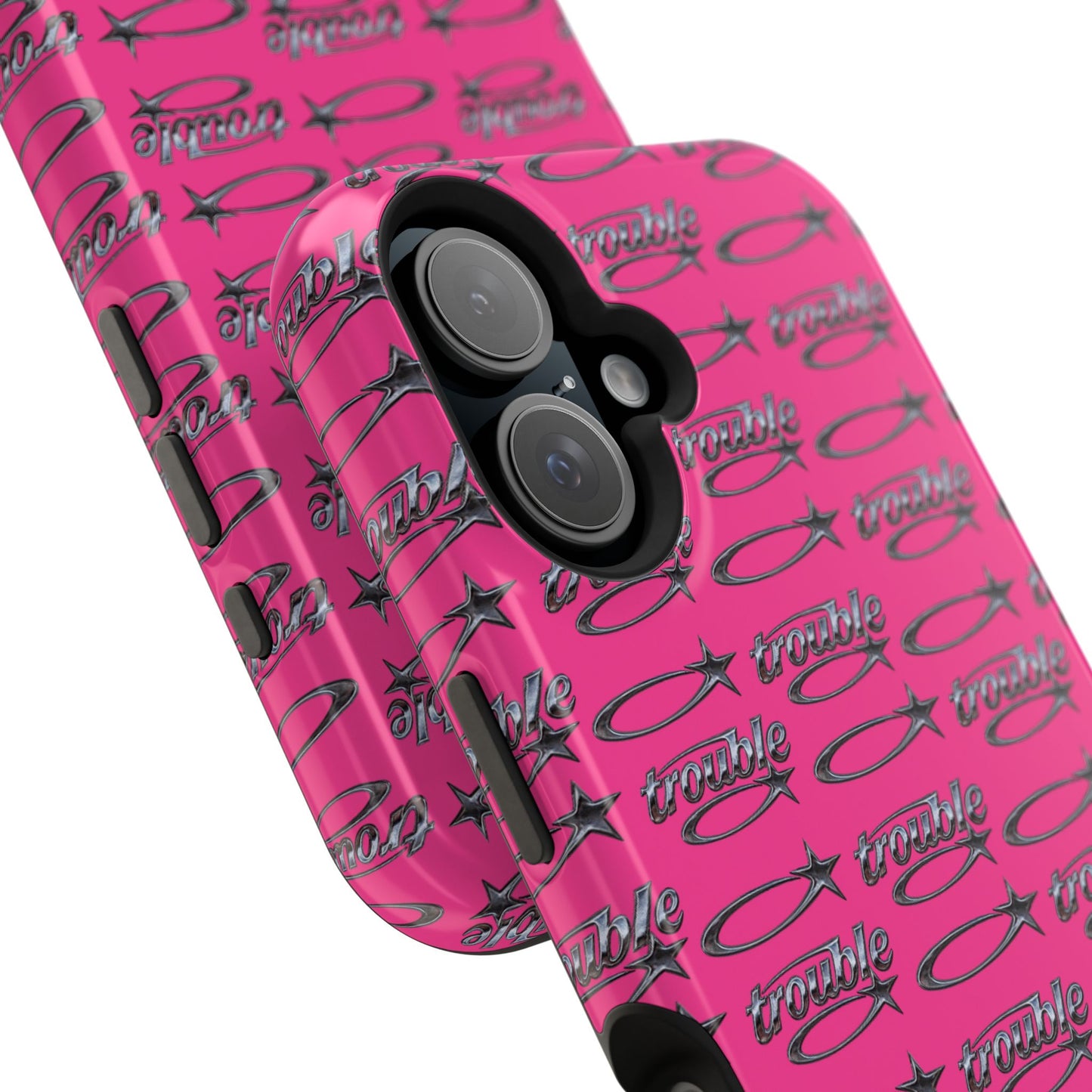 Trouble Print Magnetic Impact-Resistant iPhone Cover