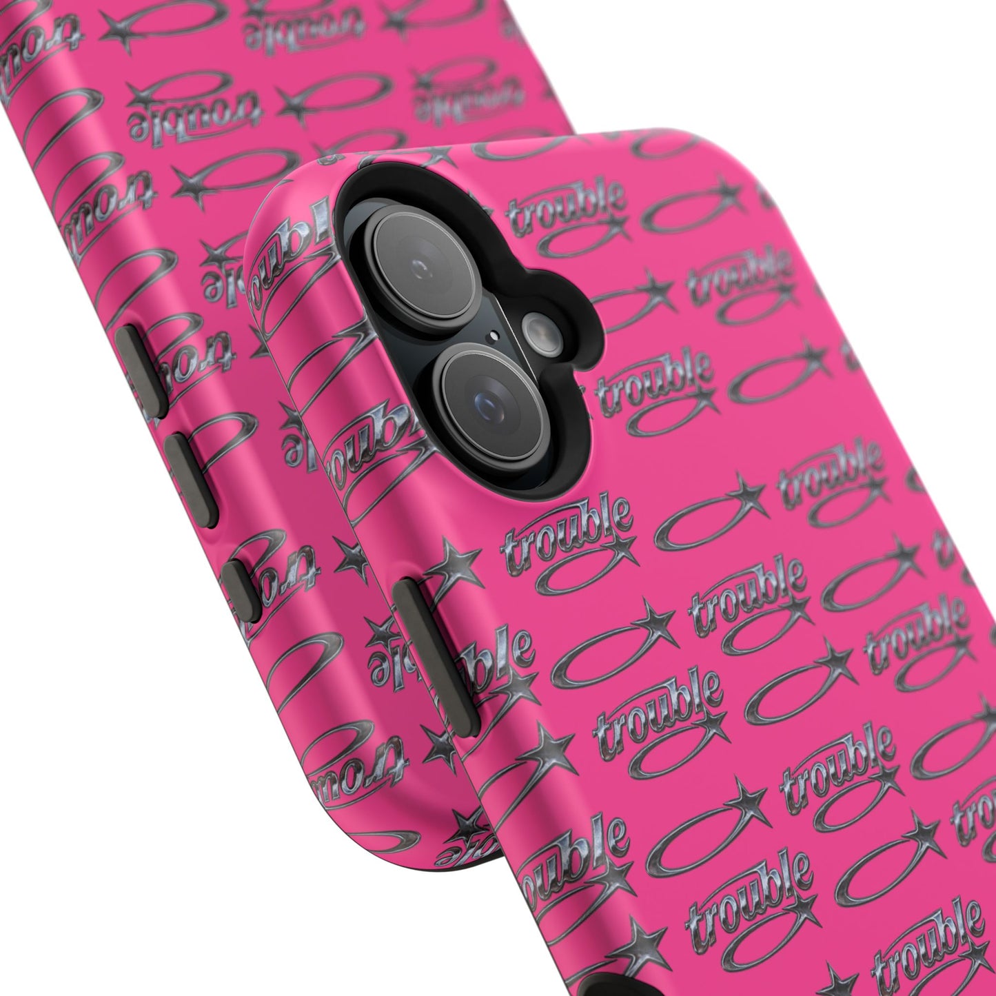 Trouble Print Magnetic Impact-Resistant iPhone Cover