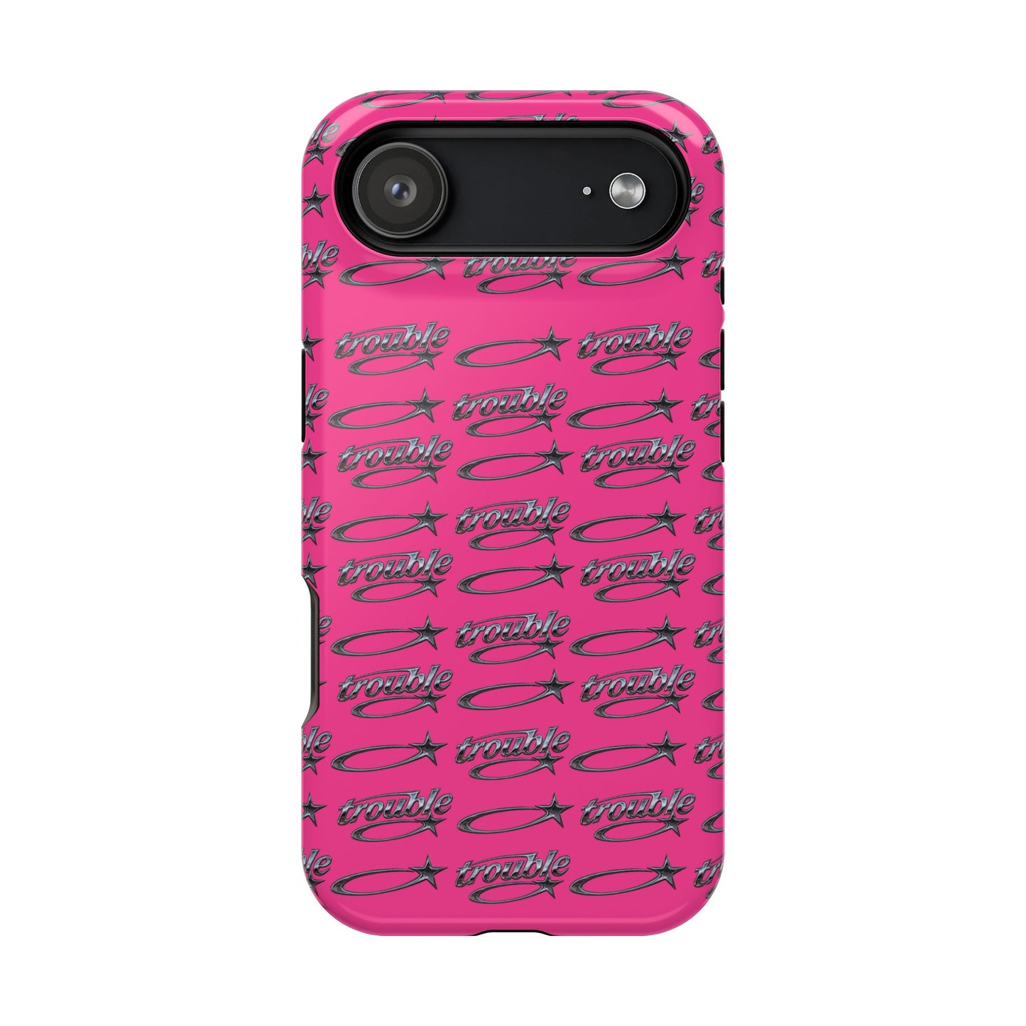 Trouble Print Magnetic Impact-Resistant iPhone Cover