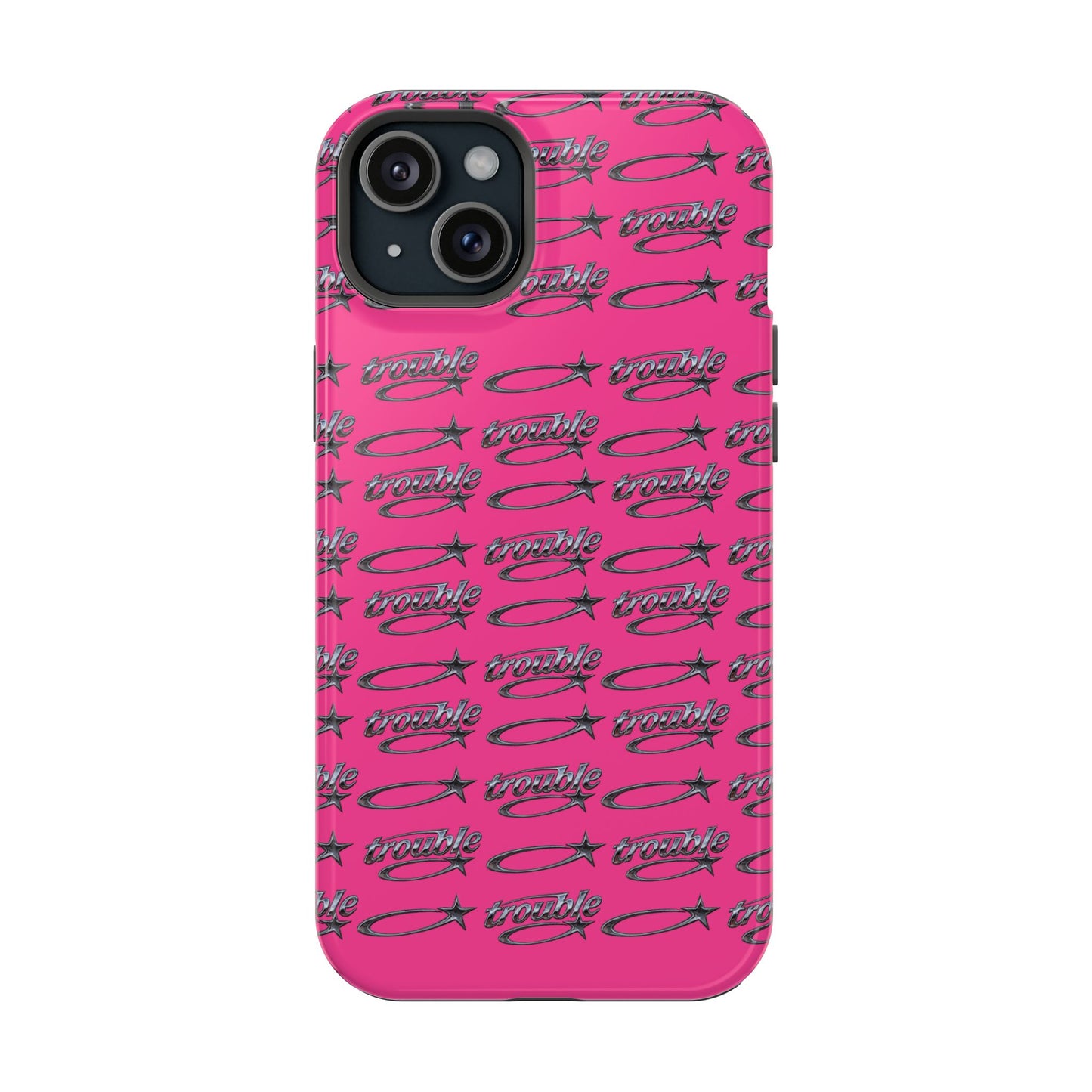 Trouble Print Magnetic Impact-Resistant iPhone Cover