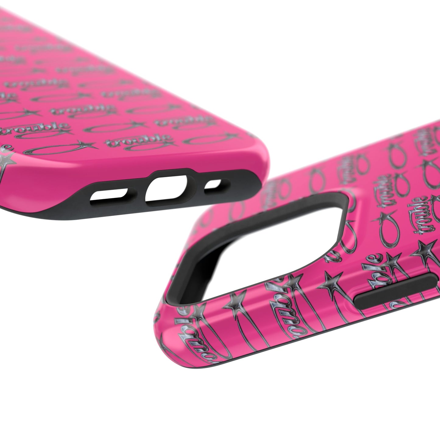 Trouble Print Magnetic Impact-Resistant iPhone Cover