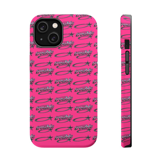 Trouble Print Magnetic Impact-Resistant iPhone Cover