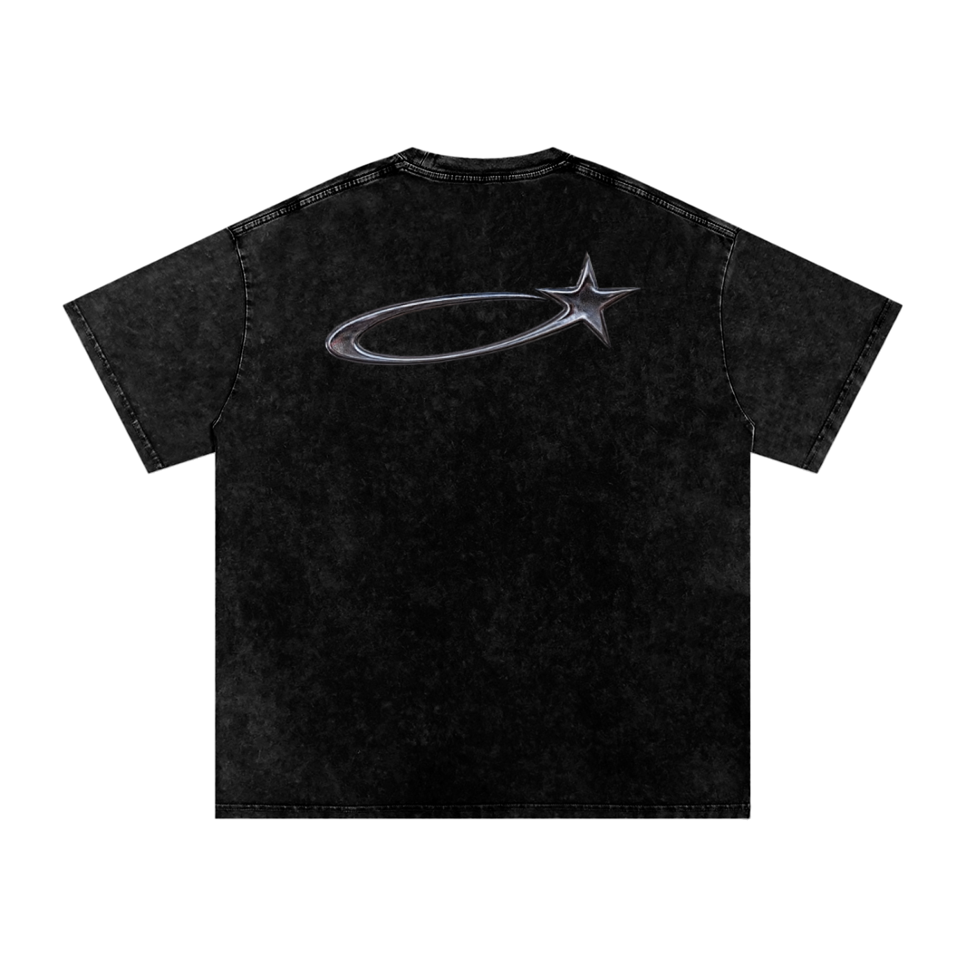 Snow Washed Oversized Cotton T-Shirt